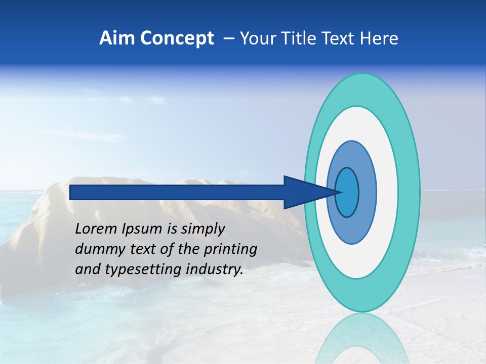 Ocean Ladigue Anse PowerPoint Template