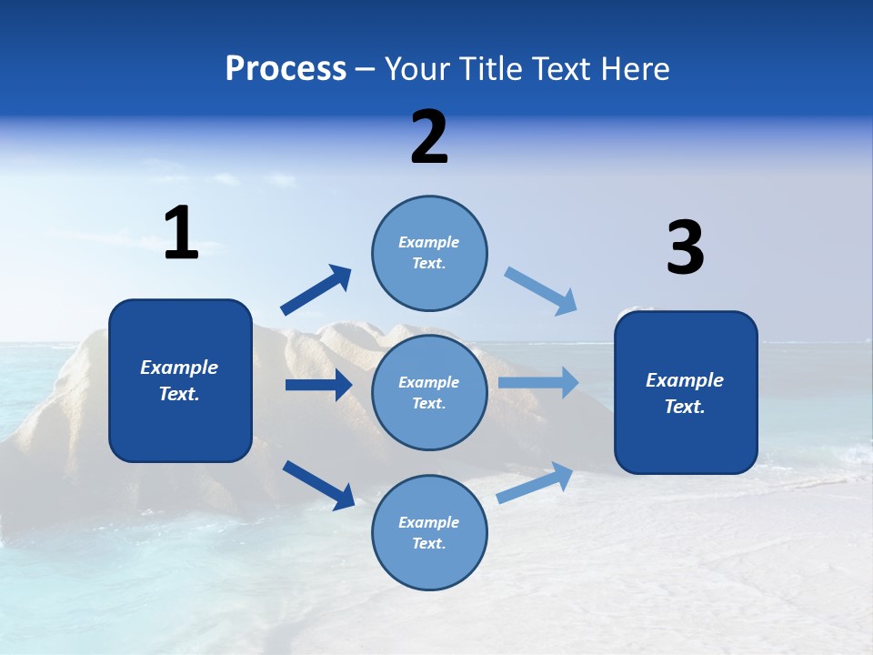 Ocean Ladigue Anse PowerPoint Template