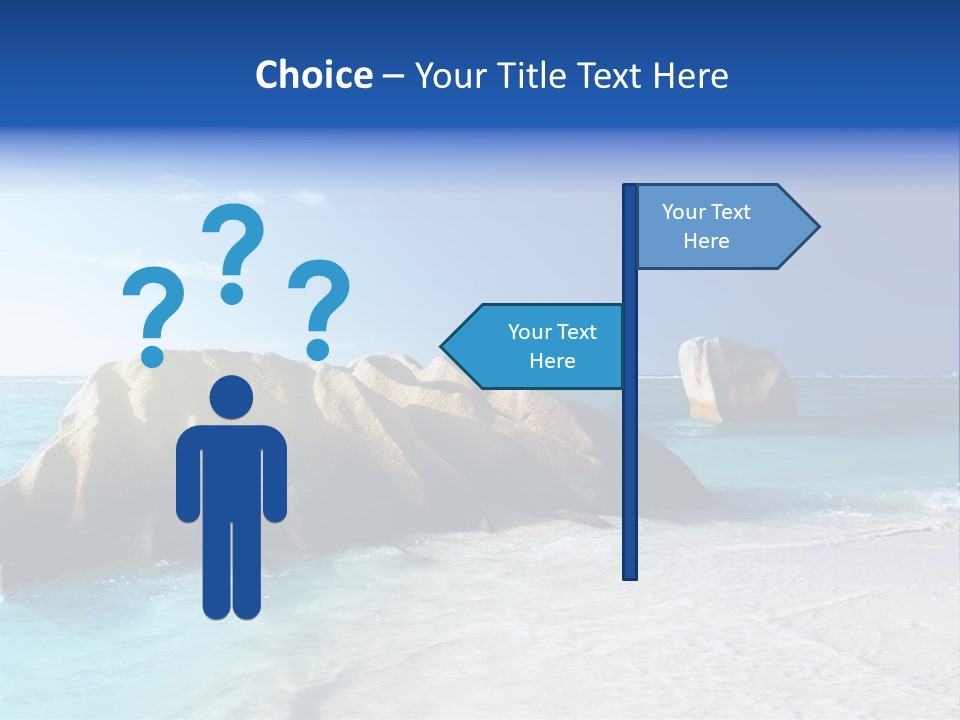 Ocean Ladigue Anse PowerPoint Template