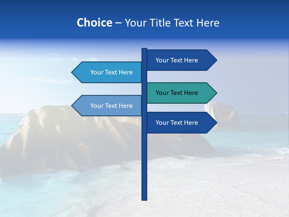 Ocean Ladigue Anse PowerPoint Template