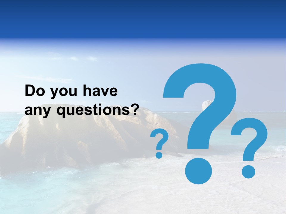 Ocean Ladigue Anse PowerPoint Template