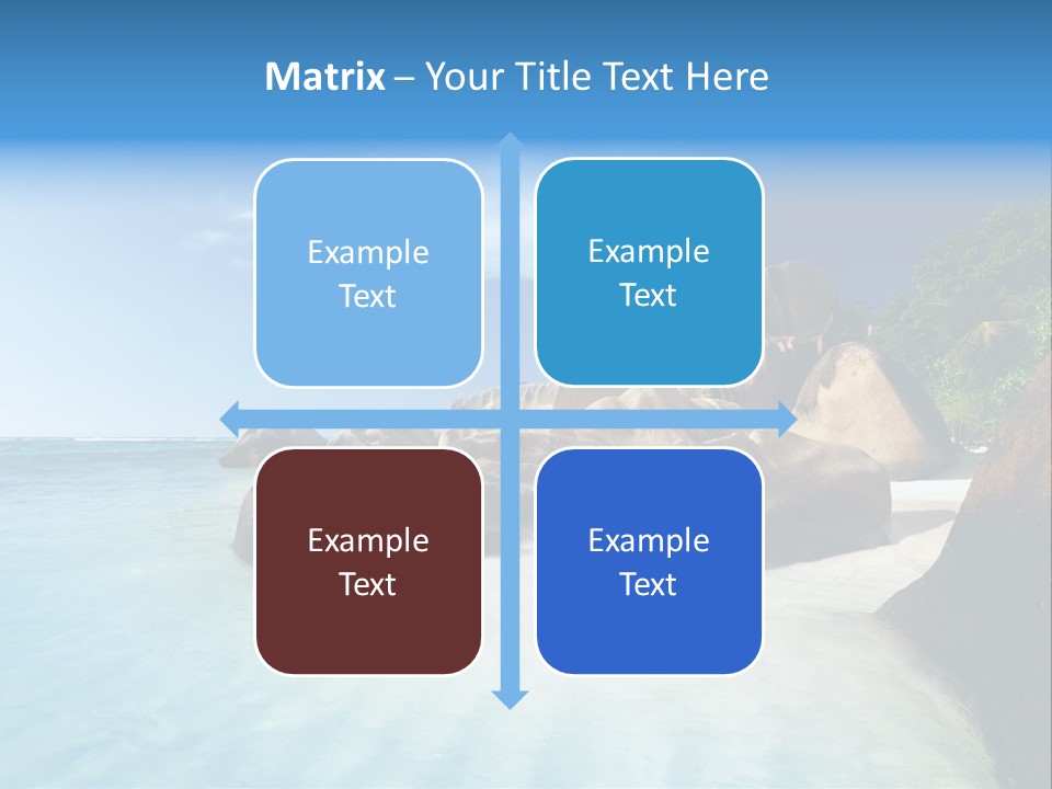 Dusk Tropical Nobody PowerPoint Template