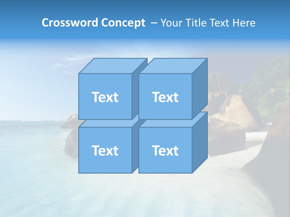Dusk Tropical Nobody PowerPoint Template