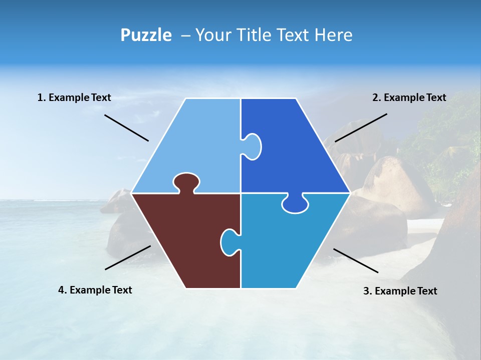 Dusk Tropical Nobody PowerPoint Template