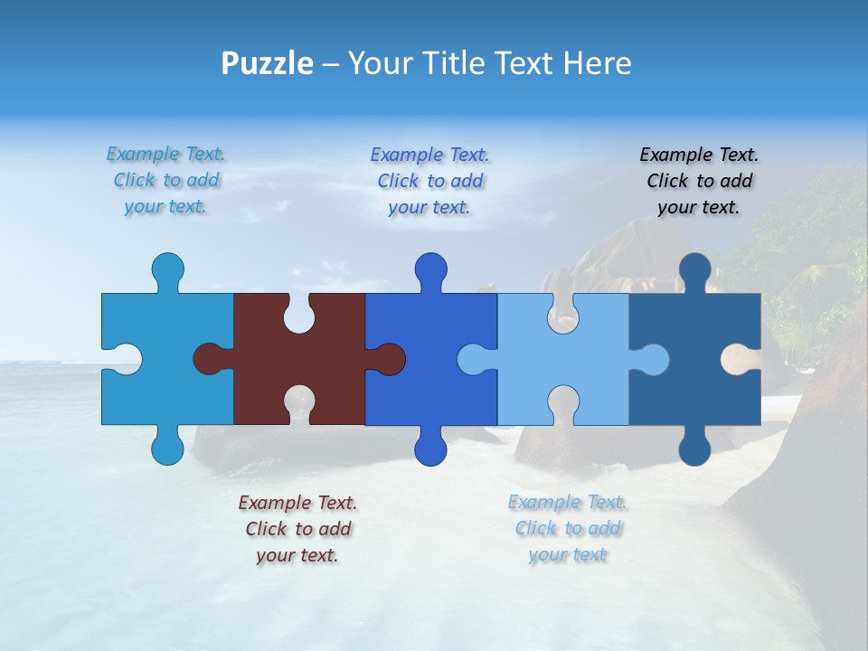 Dusk Tropical Nobody PowerPoint Template