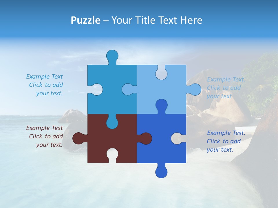 Dusk Tropical Nobody PowerPoint Template