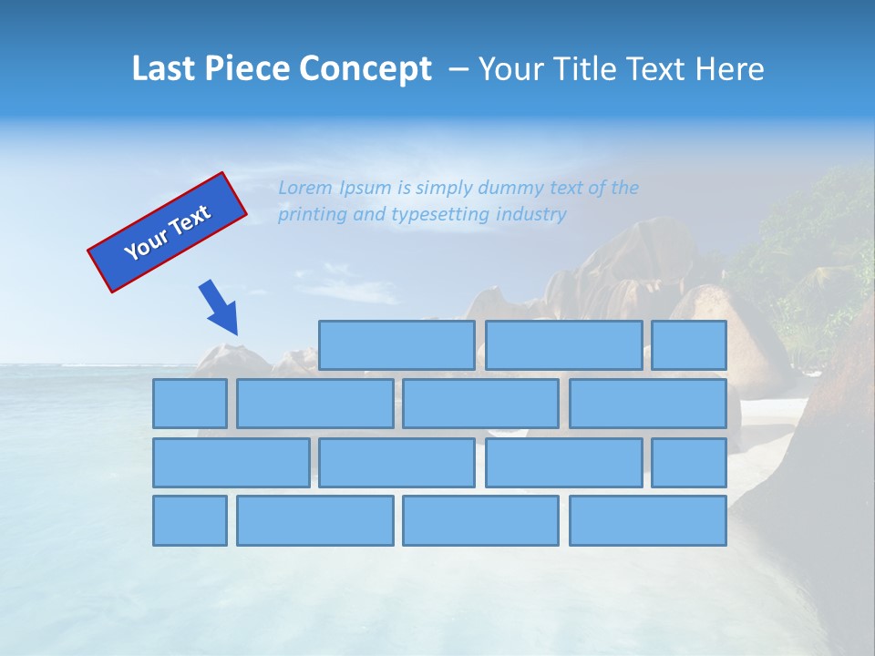 Dusk Tropical Nobody PowerPoint Template