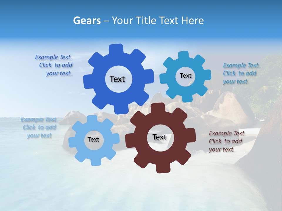 Dusk Tropical Nobody PowerPoint Template