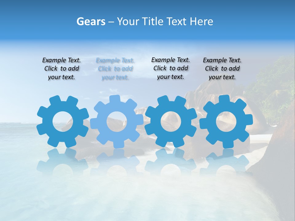 Dusk Tropical Nobody PowerPoint Template