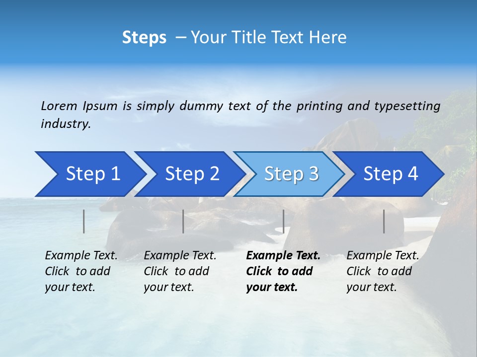 Dusk Tropical Nobody PowerPoint Template