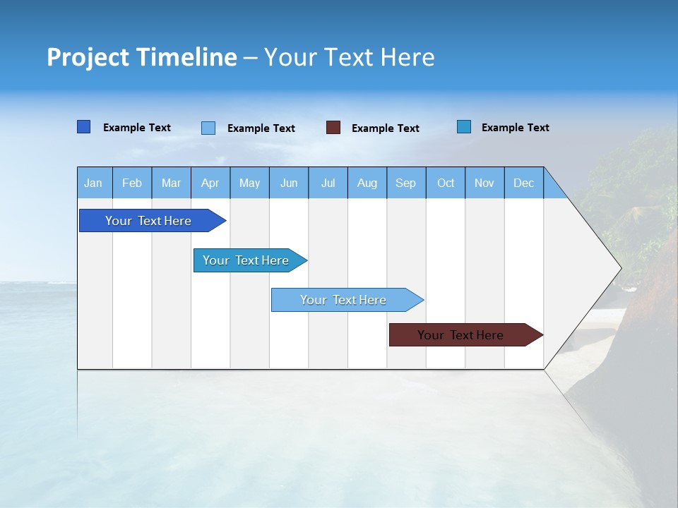 Dusk Tropical Nobody PowerPoint Template