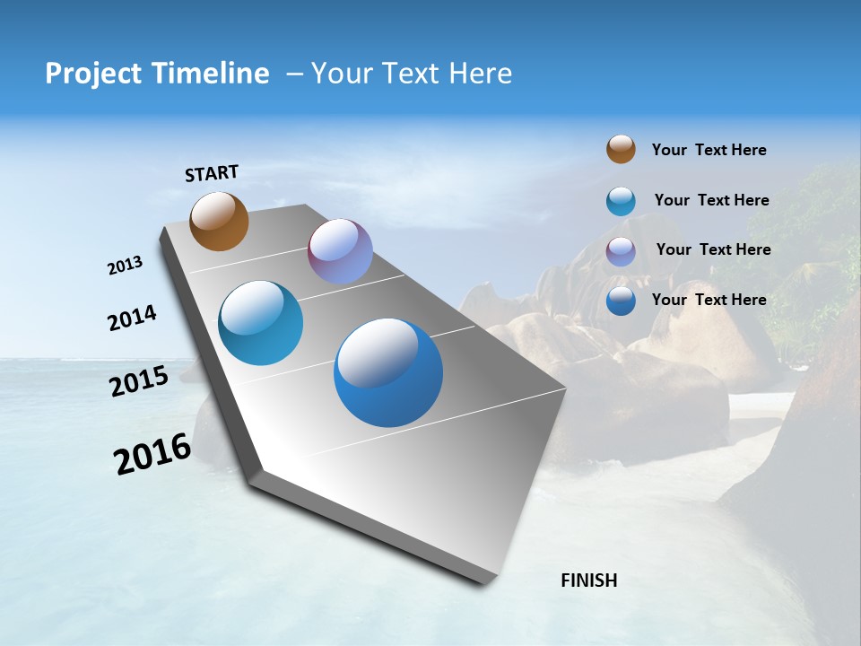 Dusk Tropical Nobody PowerPoint Template