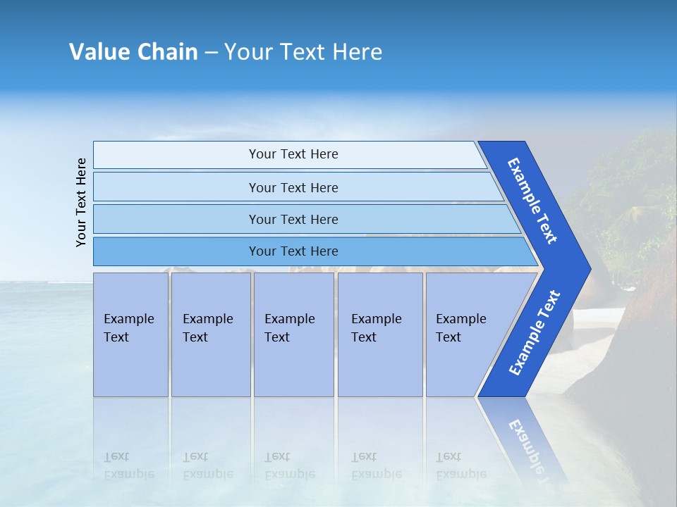 Dusk Tropical Nobody PowerPoint Template