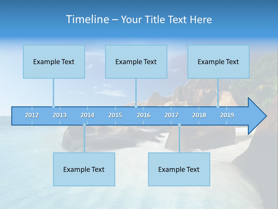 Dusk Tropical Nobody PowerPoint Template