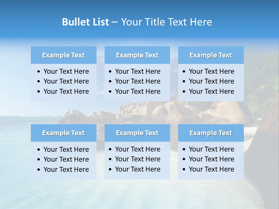 Dusk Tropical Nobody PowerPoint Template