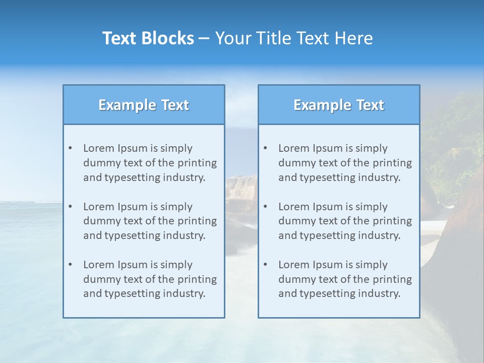 Dusk Tropical Nobody PowerPoint Template