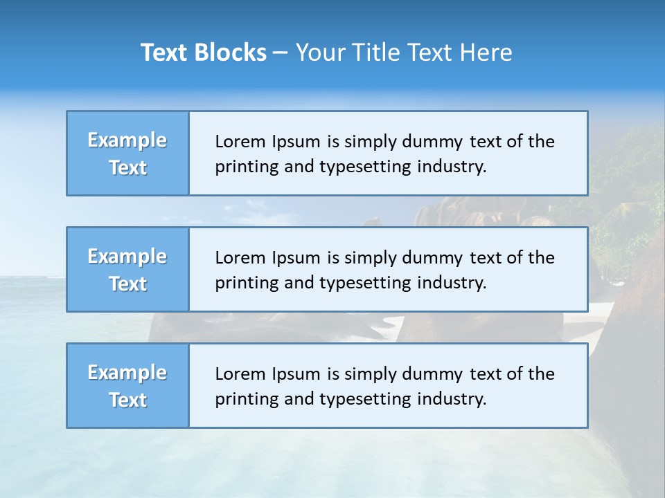 Dusk Tropical Nobody PowerPoint Template