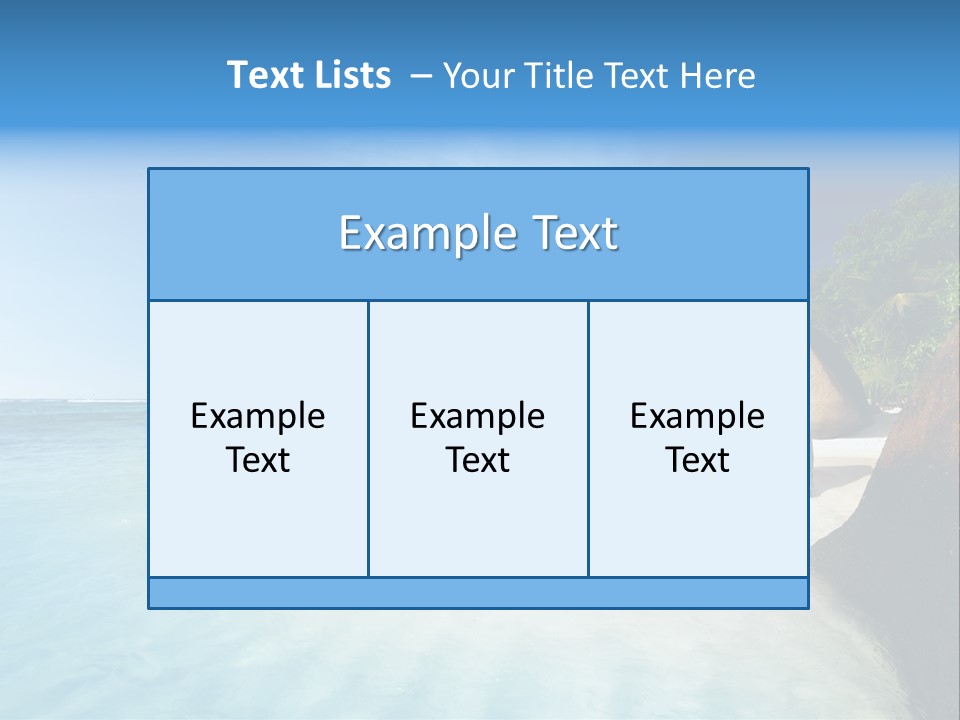 Dusk Tropical Nobody PowerPoint Template