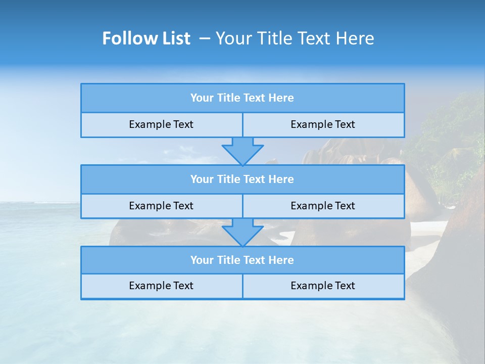 Dusk Tropical Nobody PowerPoint Template