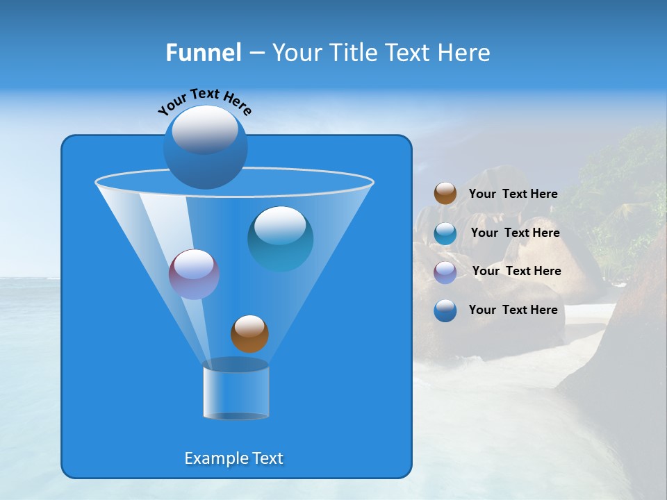 Dusk Tropical Nobody PowerPoint Template