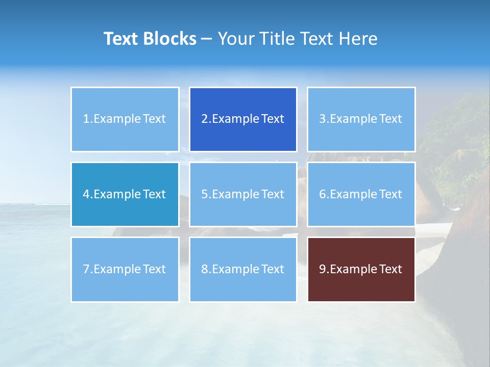 Dusk Tropical Nobody PowerPoint Template