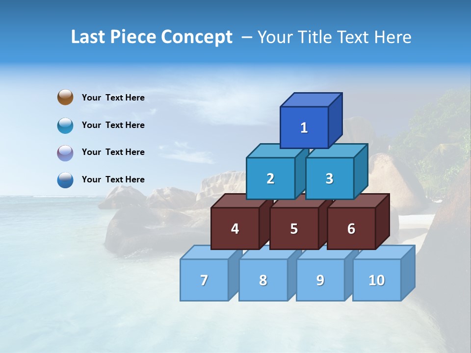 Dusk Tropical Nobody PowerPoint Template