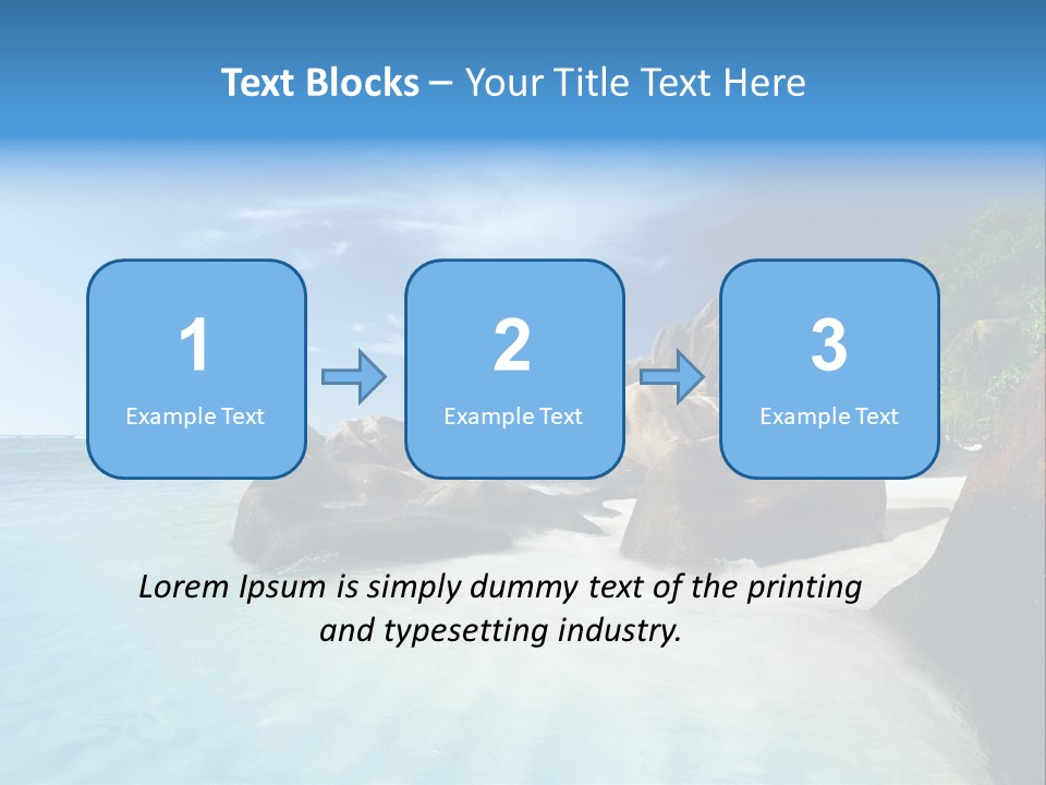 Dusk Tropical Nobody PowerPoint Template
