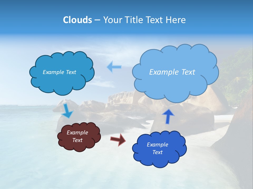 Dusk Tropical Nobody PowerPoint Template