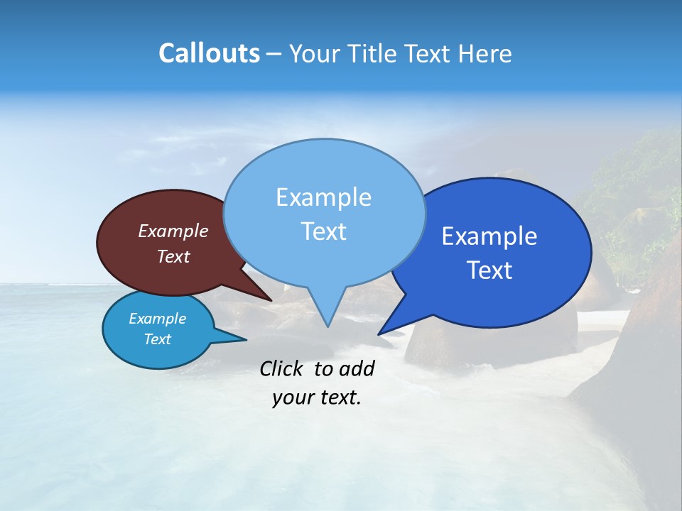 Dusk Tropical Nobody PowerPoint Template