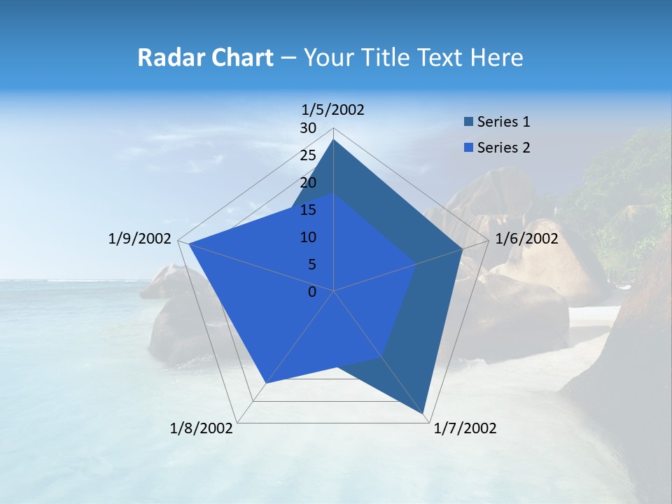 Dusk Tropical Nobody PowerPoint Template