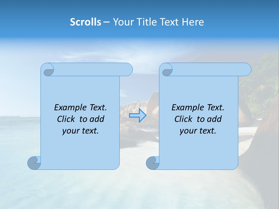 Dusk Tropical Nobody PowerPoint Template
