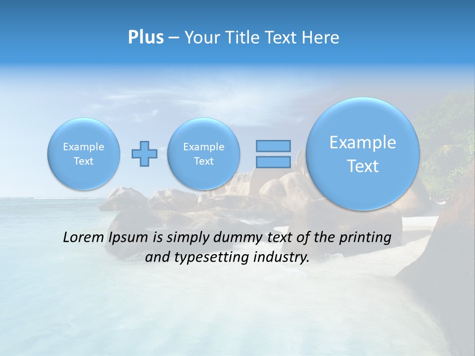Dusk Tropical Nobody PowerPoint Template