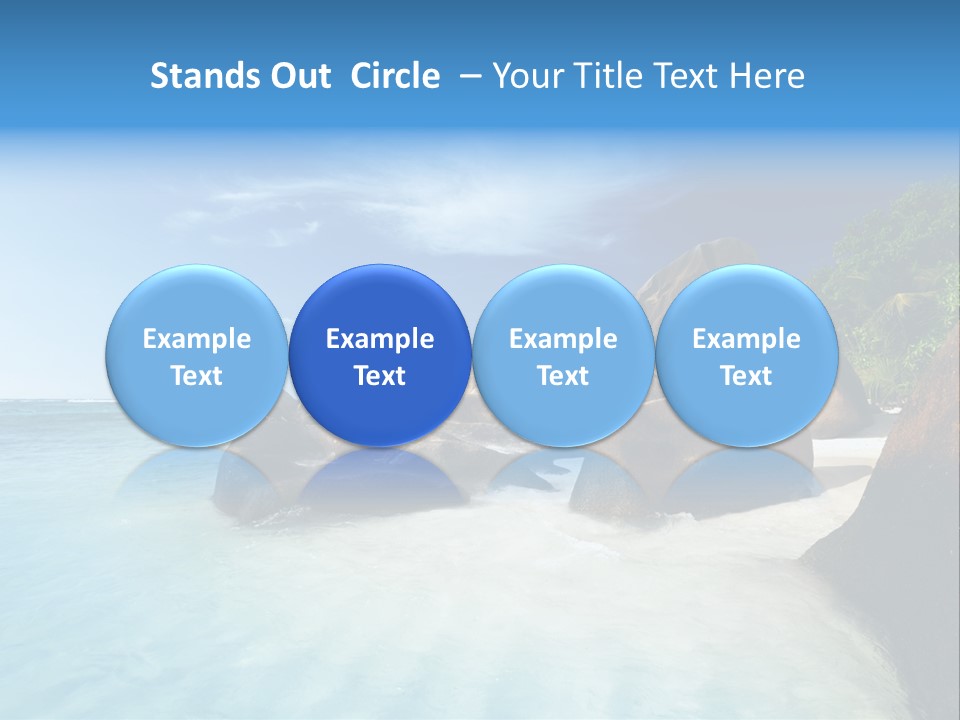 Dusk Tropical Nobody PowerPoint Template