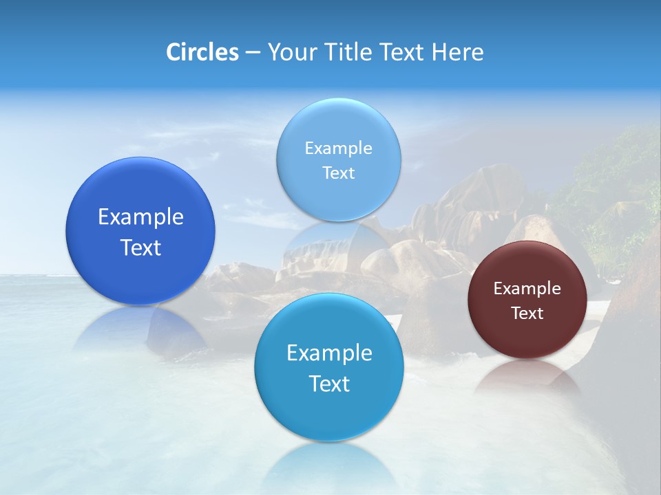 Dusk Tropical Nobody PowerPoint Template