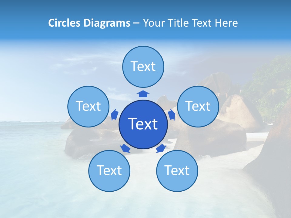 Dusk Tropical Nobody PowerPoint Template