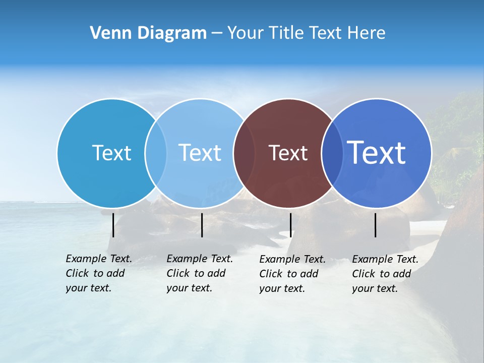 Dusk Tropical Nobody PowerPoint Template