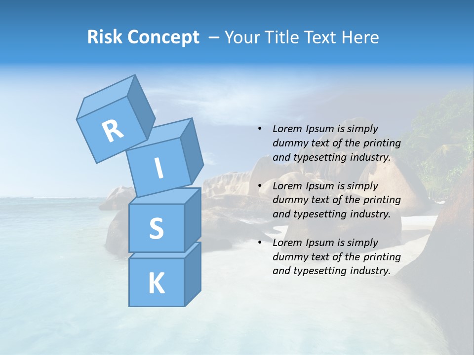 Dusk Tropical Nobody PowerPoint Template