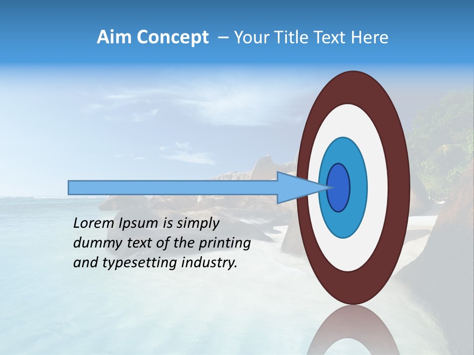 Dusk Tropical Nobody PowerPoint Template