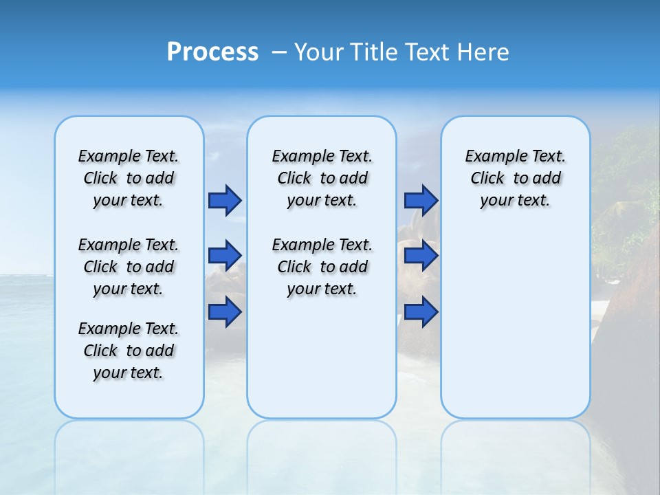 Dusk Tropical Nobody PowerPoint Template