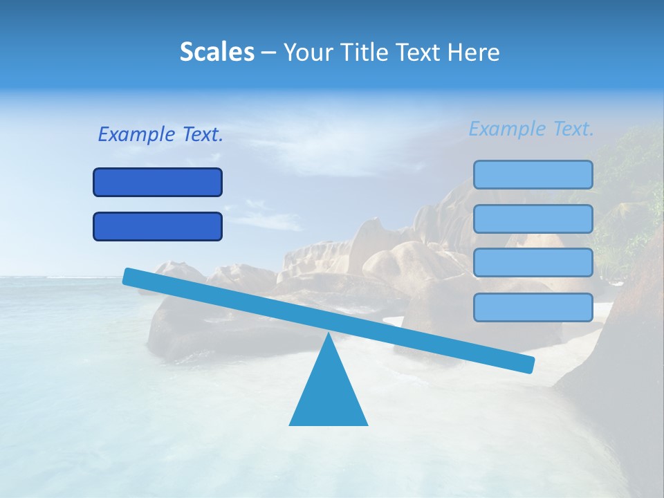 Dusk Tropical Nobody PowerPoint Template