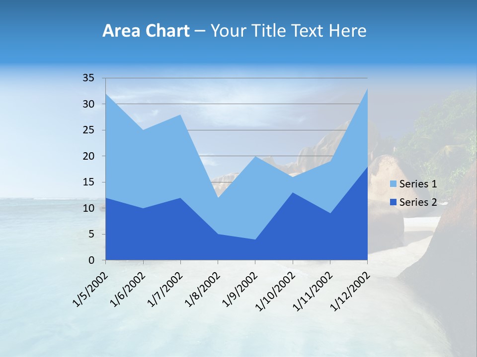 Dusk Tropical Nobody PowerPoint Template