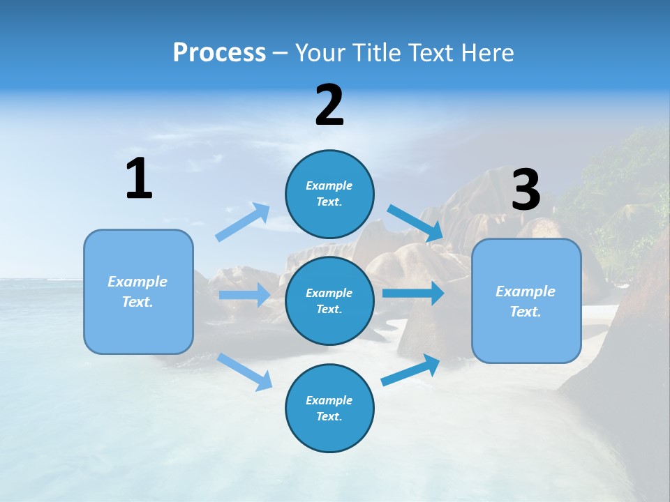 Dusk Tropical Nobody PowerPoint Template