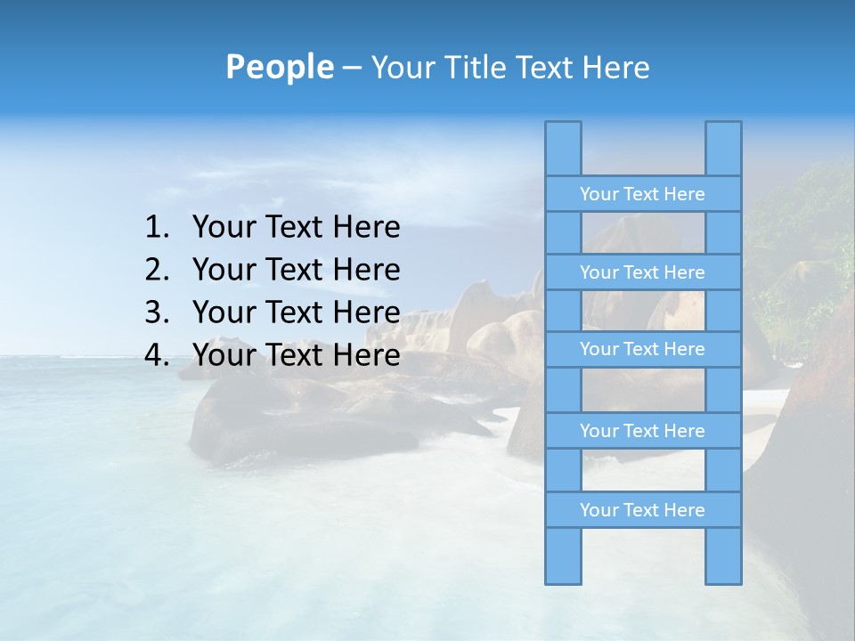 Dusk Tropical Nobody PowerPoint Template