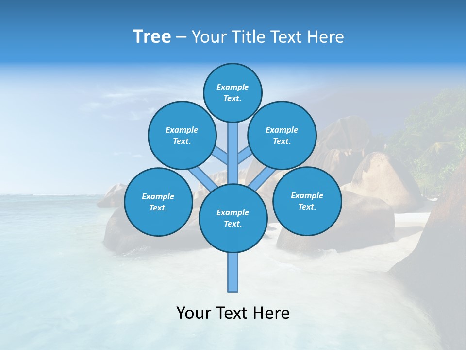 Dusk Tropical Nobody PowerPoint Template