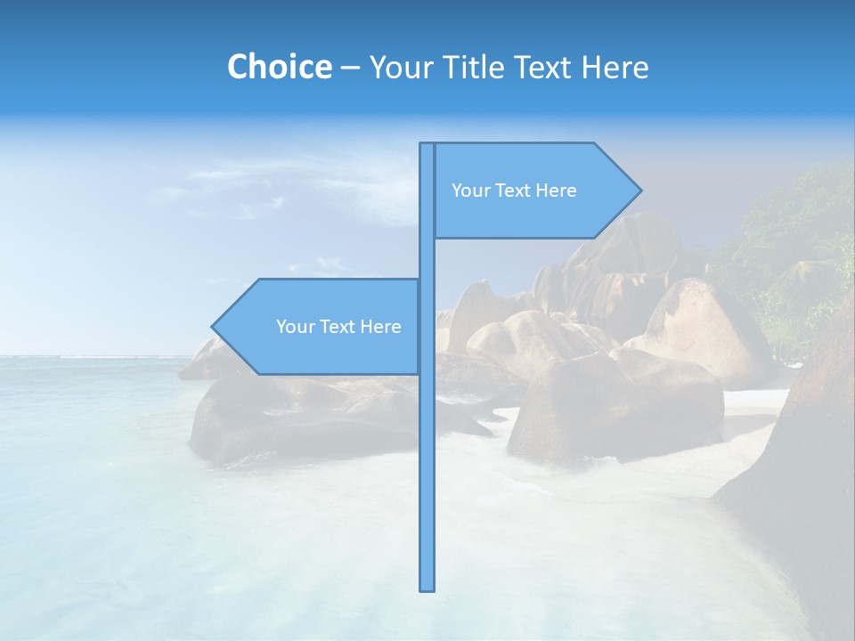 Dusk Tropical Nobody PowerPoint Template