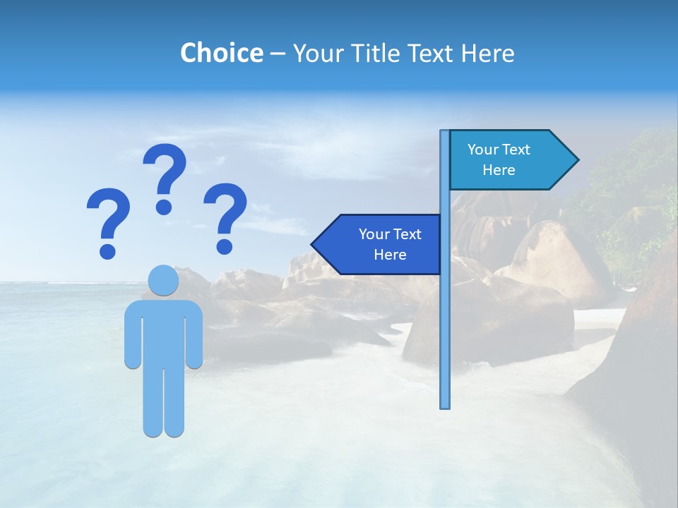 Dusk Tropical Nobody PowerPoint Template