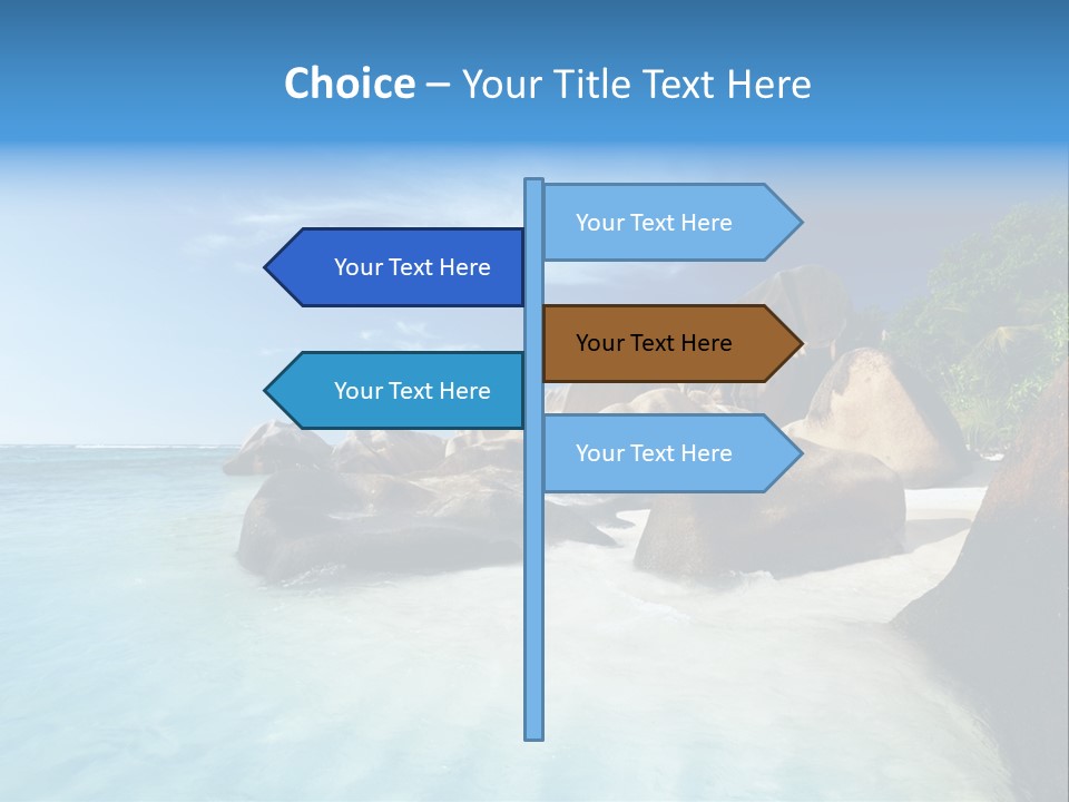 Dusk Tropical Nobody PowerPoint Template