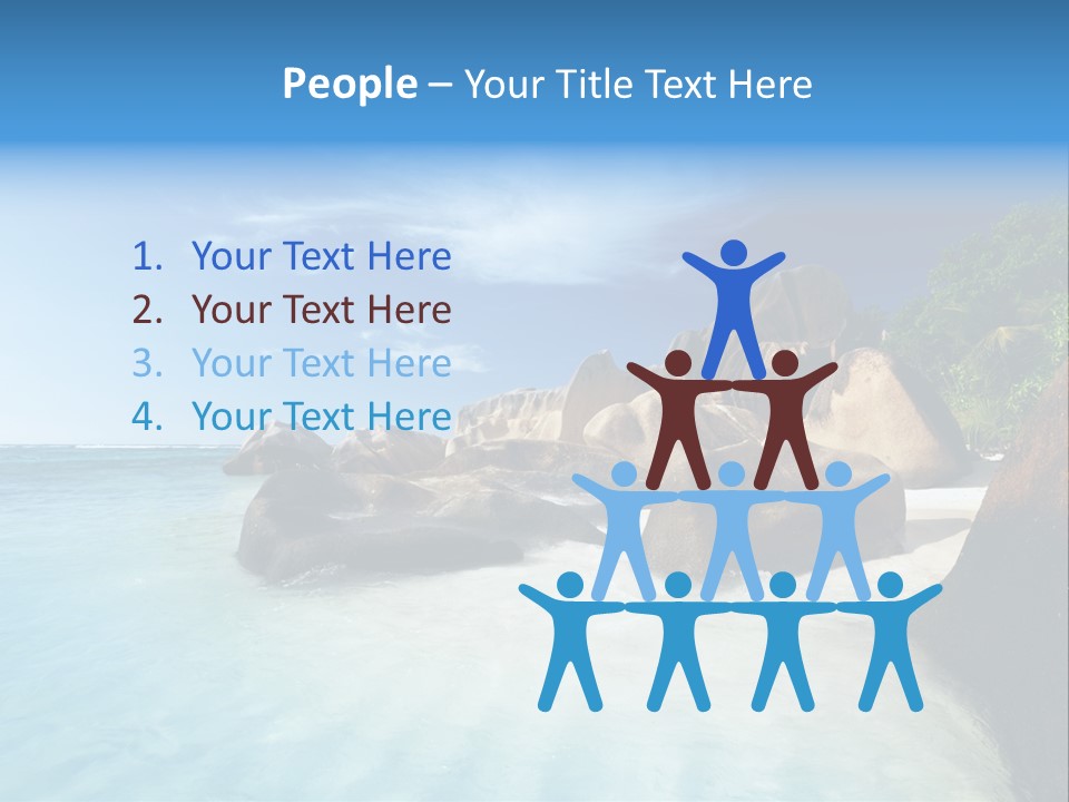 Dusk Tropical Nobody PowerPoint Template