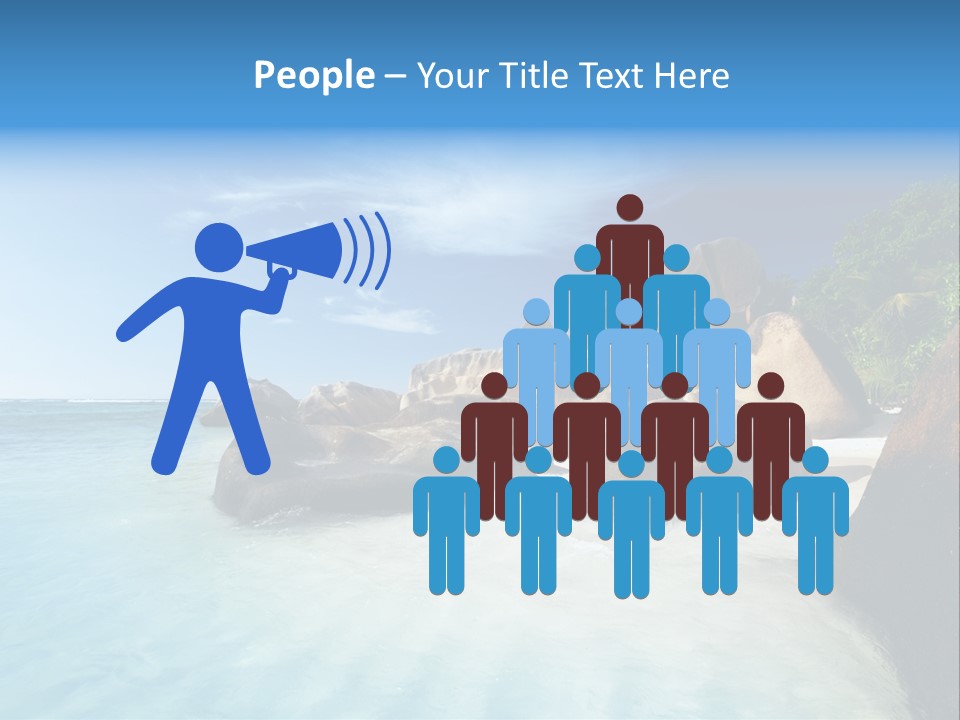 Dusk Tropical Nobody PowerPoint Template