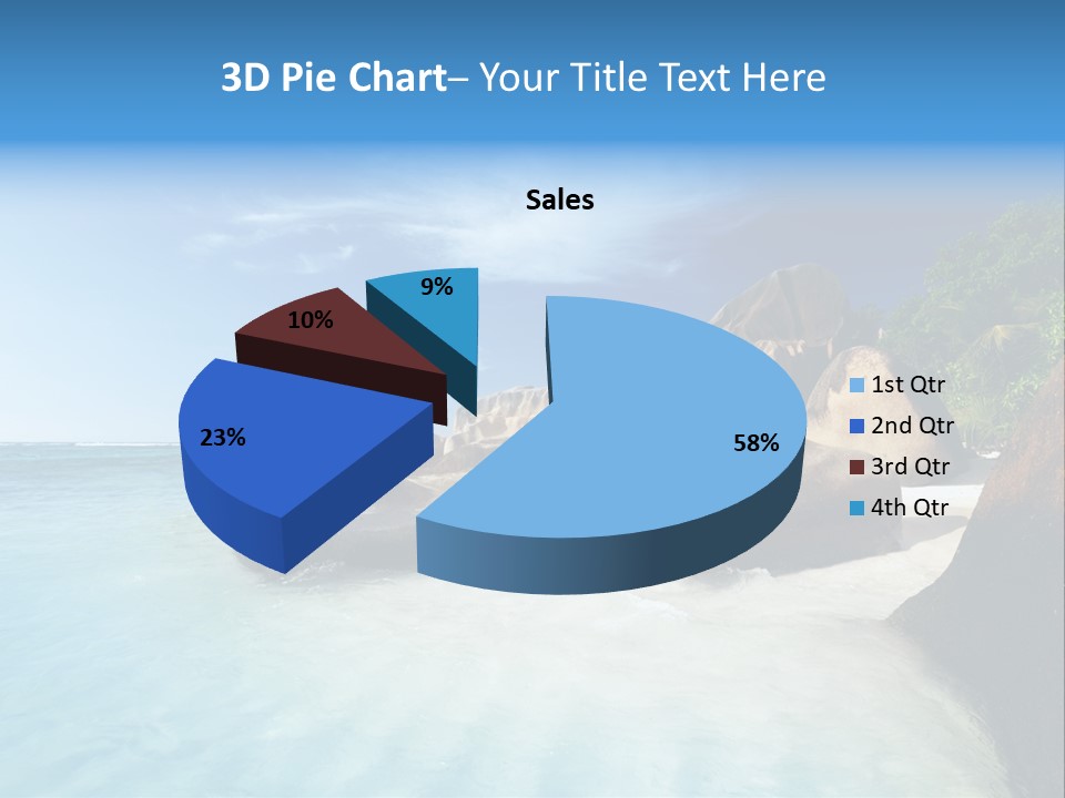 Dusk Tropical Nobody PowerPoint Template